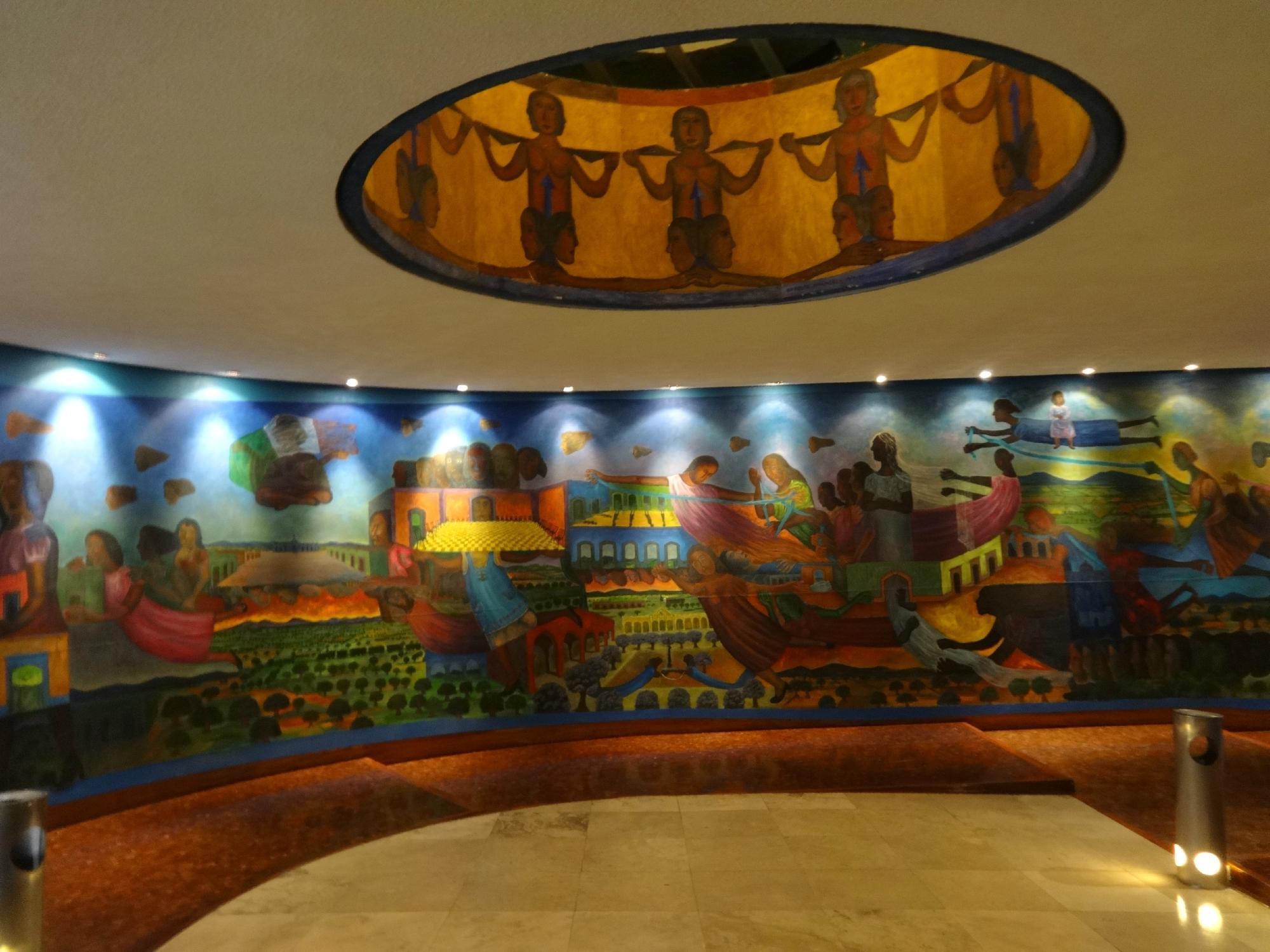 Royal Pedregal Hotel Cidade do México Exterior foto The mural at the entrance of the hotel